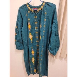 saibaba日本Amina品牌刺繡長洋裝