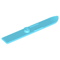 【金磚屋】18744MDAZ2 LEGO 樂高零件 Medium Azure 雙腳滑雪板 Ski 6L(48mm Lon