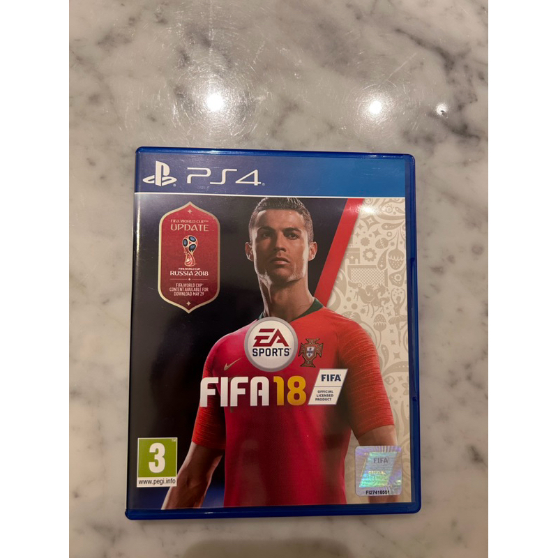 🇯🇵二手遊戲光碟🎮 FIFA 18 Standard Edition World Cup Update -ps4 c羅