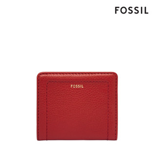 【FOSSIL 官方旗艦館】Madison 真皮經典短夾-石榴紅色 SWL2900600