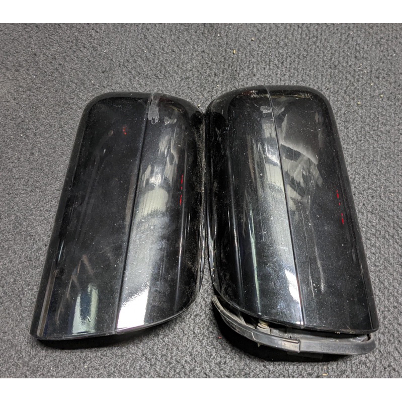 Benz W210前期電折後照鏡(右)+左後照鏡外殼(黑