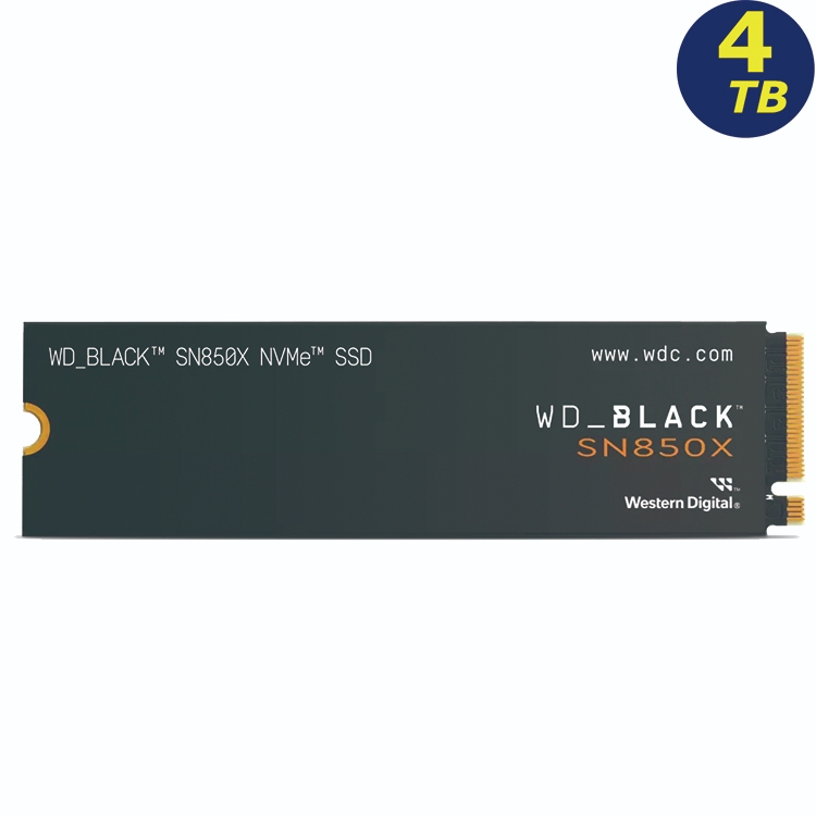 WD_BLACK SN850X 4TB M.2 NVMe PCIe SSD 7300MB/s WDS400T2X0E
