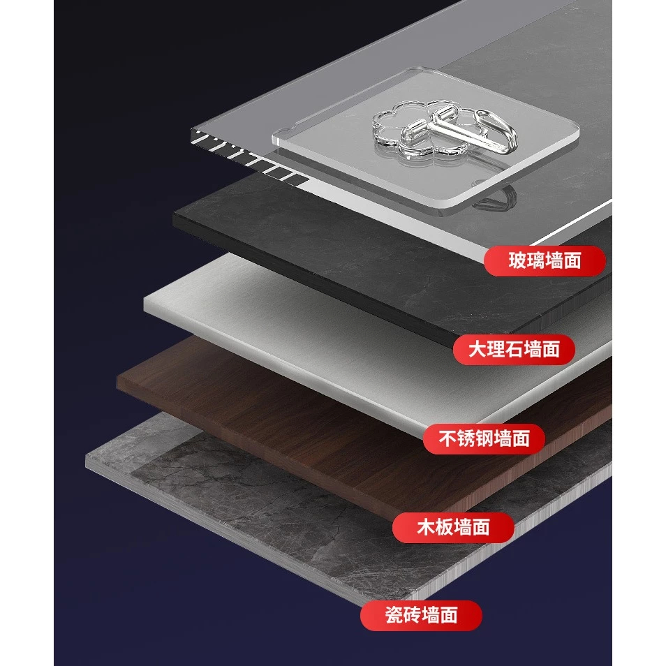 台灣現貨 無痕掛勾無痕貼片使用304鐵鉤材質使用環保膠高負重可貼水泥牆木牆等微粗糙表面