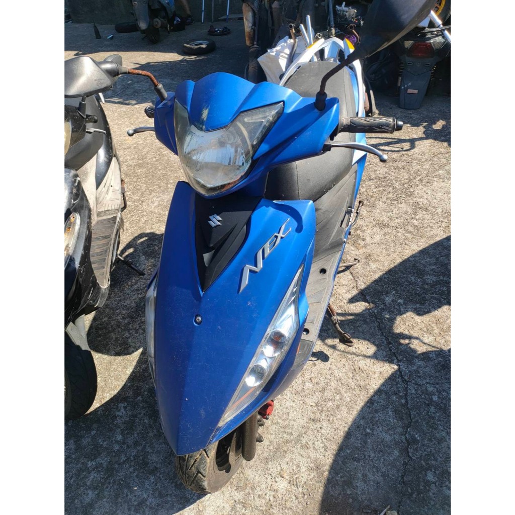 達成拍賣 鈴木 NEX 新款 碼錶 把手 大燈 全車殼 烤漆殼 內裝 車台 三角台 前叉 避震器 輪圈 後燈 椅子