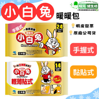 【公司貨】小林製藥 小白兔手握式(10入/包) ／黏貼式暖暖包(10入/包) 日本製 手腳冰冷 保暖 【耀元健生坊】