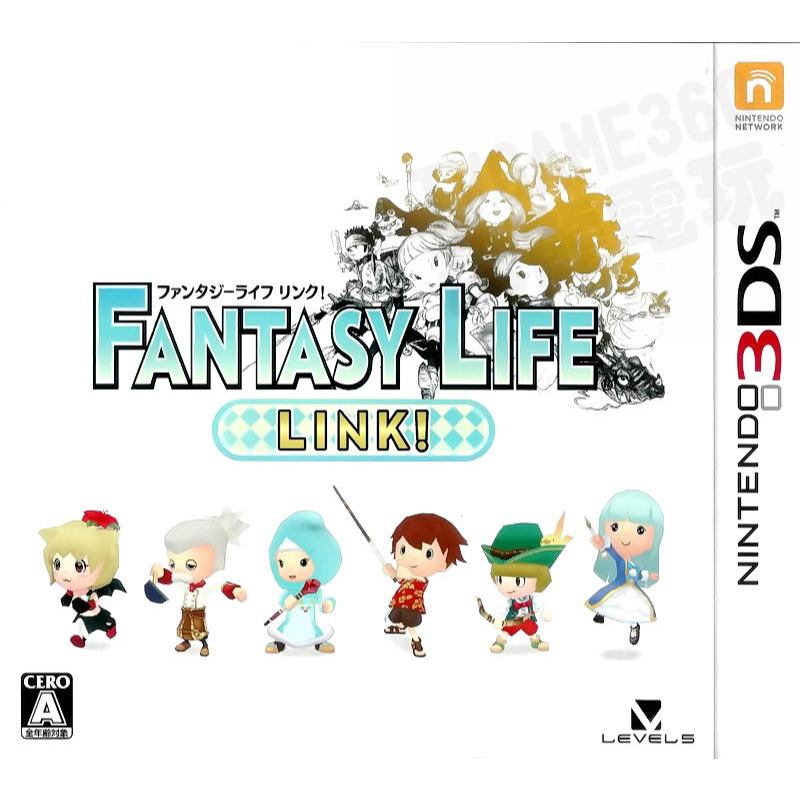 【二手遊戲】任天堂 3DS 奇幻生活LINK FANTASY LIFE LINK! 日文版 日版 日本機專用 台中
