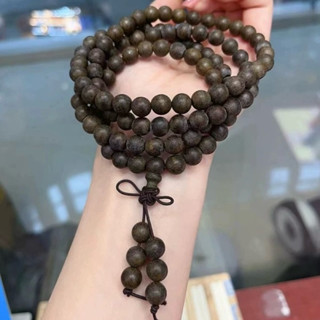 🧚‍♀️旺小妞🧚‍♀️天然綠奇楠沉香佛珠多圈手鍊 108顆佛珠 花果甜香