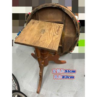 早期實木桌91cm 狀況如圖