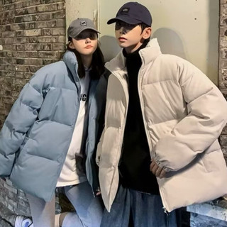 潮流復古麵包棉服 保暖沖鋒衣外套 新款百搭男士冬季棉衣 連帽純色情侶大碼麵包服 男生外套 情侶外套 JC9128