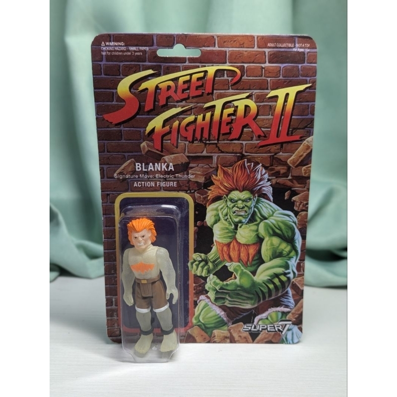 Super7 快打旋風 街頭霸王 Street Fighter2 快打旋風2 布蘭卡 Blanka 3.75吋 人偶