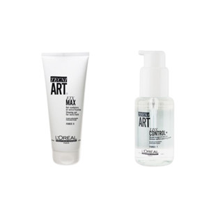【L'OREAL 萊雅】銳利 定型膠 200ml／ 抗毛躁凝露 50ml｜法國 頭髮護理 定型 修護 D001617 x