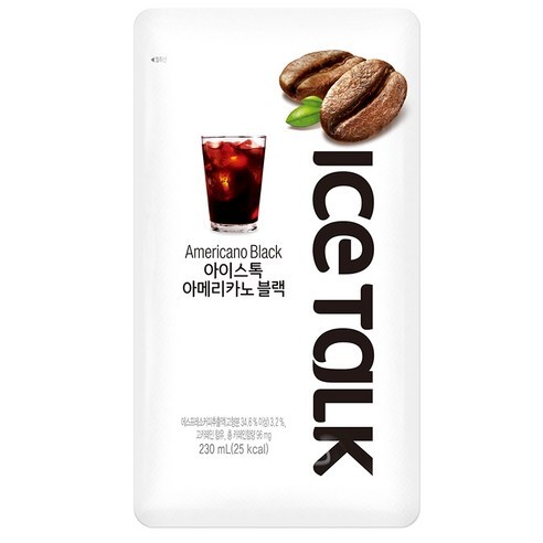 《爆款現貨》【Ice Talk】黑美式咖啡 230ml/包 即飲咖啡 袋裝 韓國進口 韓國咖啡