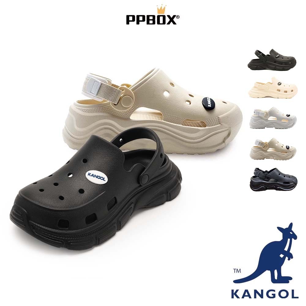 KANGOL 袋鼠 洞洞鞋 獨家款 64228672 時尚 餅乾鞋 穆勒鞋 厚底 泡芙鞋 拖鞋 雲朵鞋  日韓穿搭