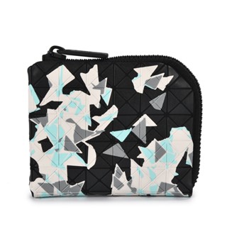 ISSEY MIYAKE三宅一生BAO BAO混色三角印花5x6拉鍊零錢包(黑色)390659-19｜GoBrand
