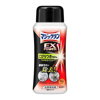 【JPGO】日本製 Kao花王 EX POWER 廚房浴室 強力發泡 黏性污漬浸泡式清潔粉 320g