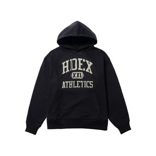 【HDEX】Varsity 美式校園風長袖連帽上衣 黑色