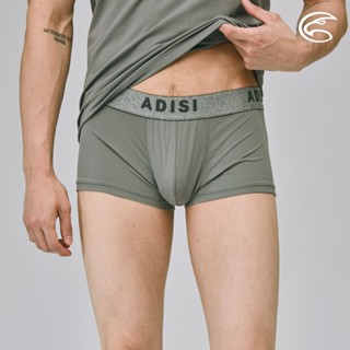 ADISI 男Tactel Pro快乾排汗四角內褲(合身短版) AUP2391026 (S-3XL) 中灰｜吸濕排汗