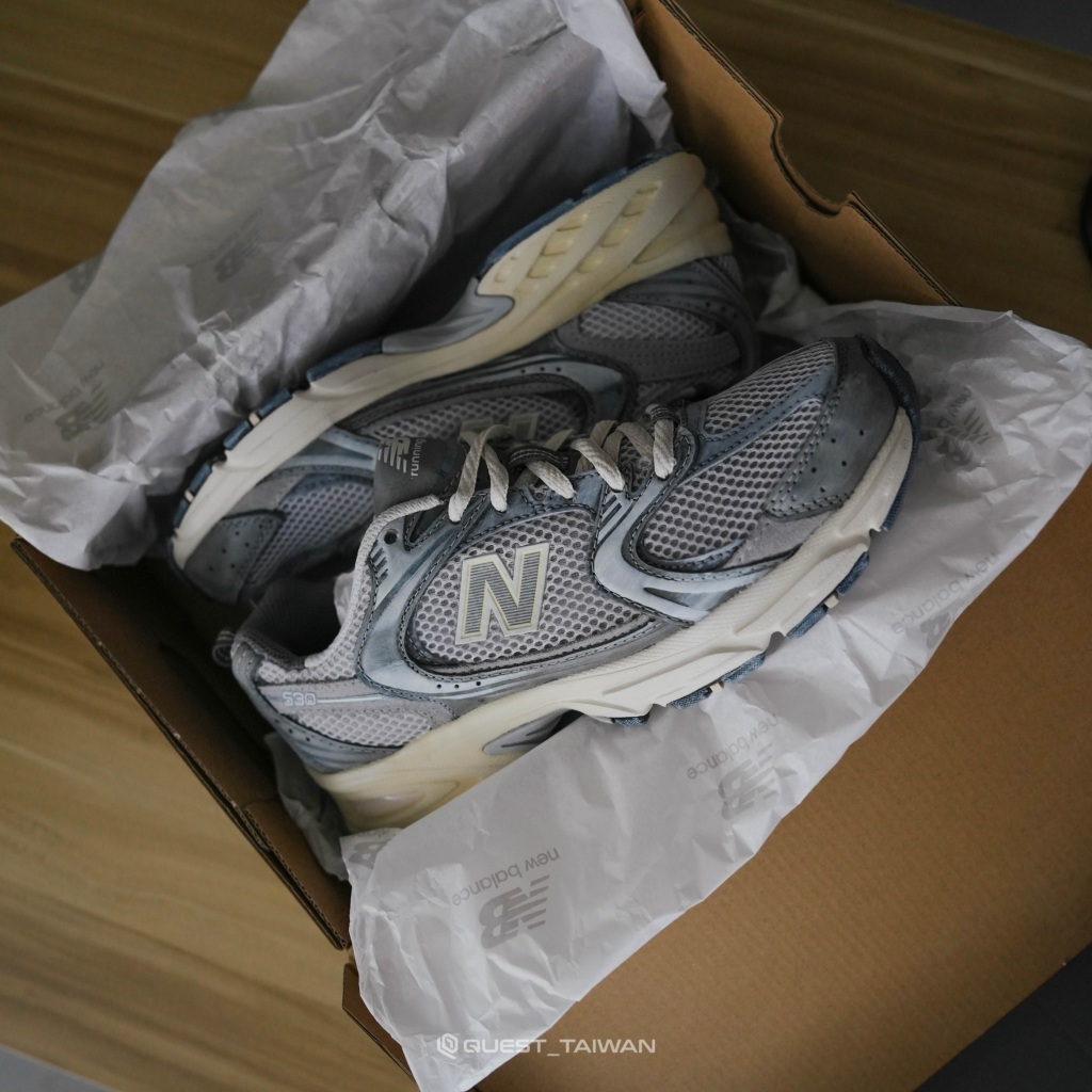 【QUEST】現貨 NEW BALANCE NB 530 復古 老爹鞋 銀灰 MR530TG