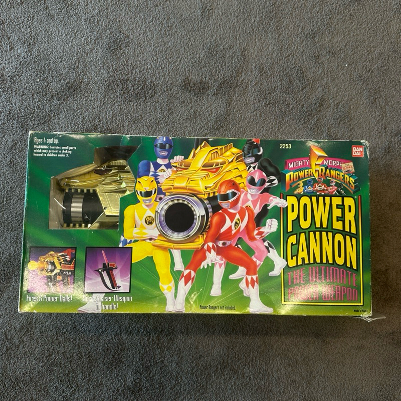 vintage 古董 恐龍戰隊 金剛戰士 武器 power cannon 玩具 大龍炮 連者槍 I