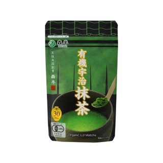 【森半 隔日到貨】日本製 森半 有機 無糖 宇治抹茶 30g 日本抹茶粉 烘焙材料 無農藥殘留認證 效期25/11/24