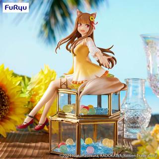 《夏本舖》日版 FuRyu 狼與辛香料 2024 赫蘿 向日葵連身裙 杯麵蓋 泡麵蓋 獸娘 尾巴 獸耳 美少女 景品