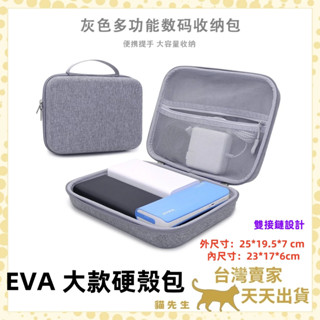現貨臺灣出 手提加大硬殼收納包 電源線材收納 手提 EVA硬殼包 電源 收納包 硬殼包 收納包 整理包 防撞包 隨身包