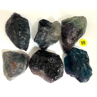 京晏館 ## 天然冷翡翠 彩虹螢石 原礦原石擺件 六個一標 多件優惠 批發優惠直購價 臺灣現貨 Z組 ##
