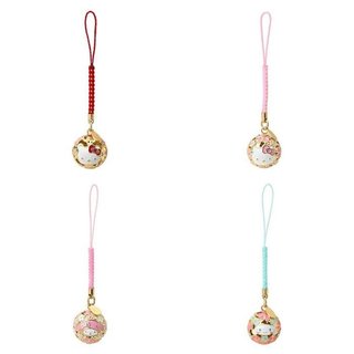 ♥小花花日本精品♥ Hello Kitty 美樂蒂 大耳狗 造型鈴鐺吊飾 背包掛飾 吊墜 櫻花 ~ 3