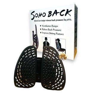 【公司貨附電子發票】臺灣製 SOHOBACK 舒活透氣雙背墊 安能背克 靠背墊 靠墊 椅靠 靠腰墊 汽車靠墊 輪椅靠墊