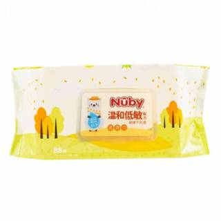 in當天出貨 | Nuby EDI超純水柔濕巾88抽 Nuby濕紙巾 超厚超含水 不連抽 包包附蓋【in185】