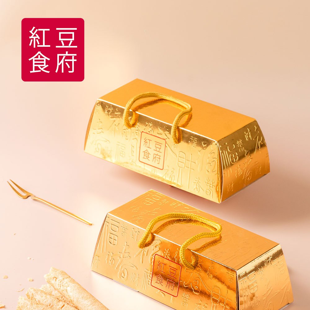 【鮮食家】紅豆食府 原味蛋捲金磚小提盒 18gx6入/盒，共4盒 免運費 福利品 伴手禮 2025 送禮自用