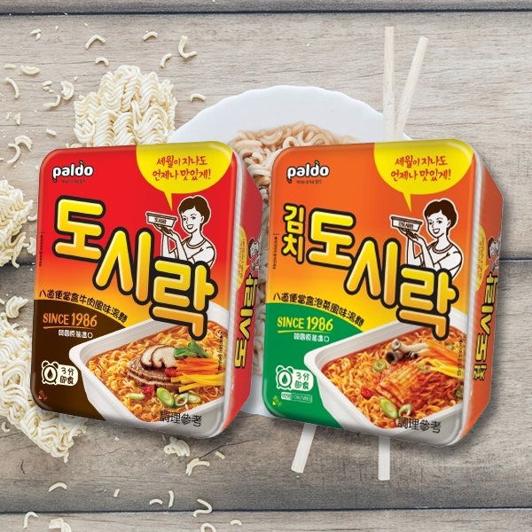 韓國 八道Paldo~午餐盒麵(86g) 原味／泡菜 2款可選【小三美日】便當盒/便當泡麵/拉麵/湯麵 D503174