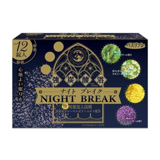 【JPGO】日本製 Kao 花王 碳酸入浴劑 泡澡泡湯 12錠入~NIGHT BREAK