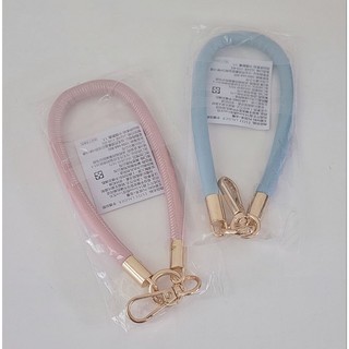 💕【棉花糖🍭】💕百貨專櫃ESTEE LAUDER雅詩蘭黛粉粉皮革手機掛飾 吊飾 手機繩