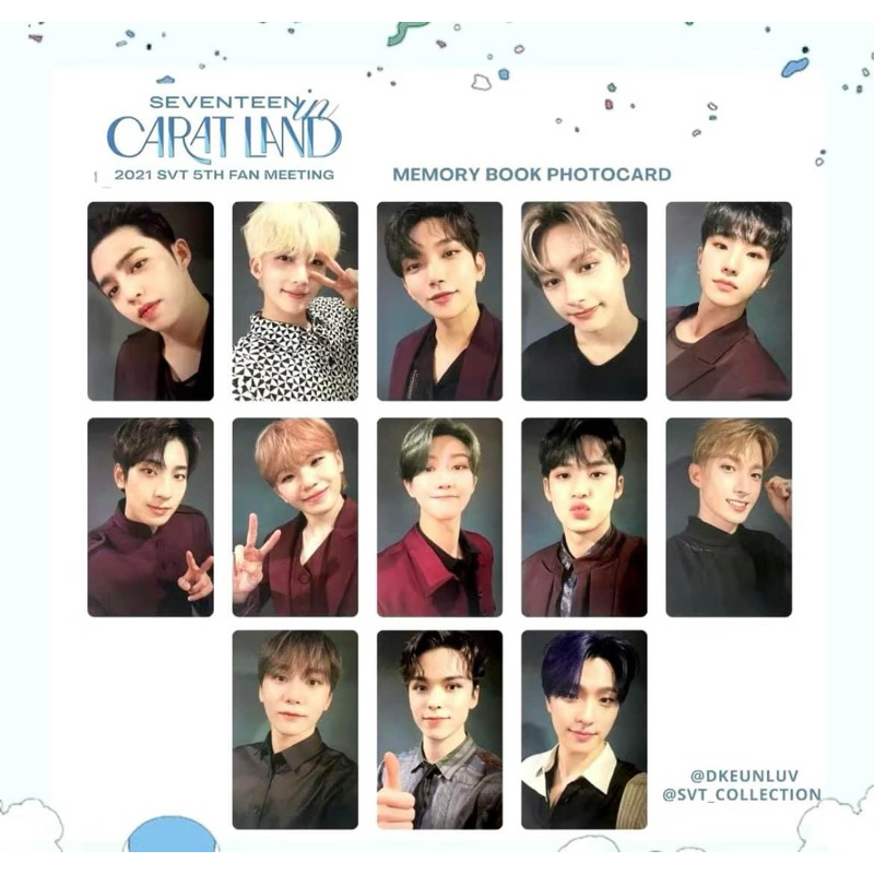 seventeen 克拉島 dvd小卡 2021 回憶錄 小卡