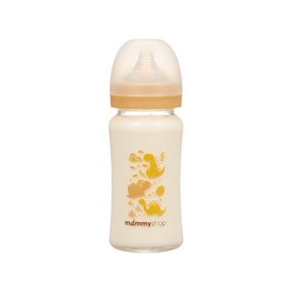 mammyshop 媽咪小站 母感體驗2.5 玻璃奶瓶-寬大口徑240ml寬口玻璃奶瓶