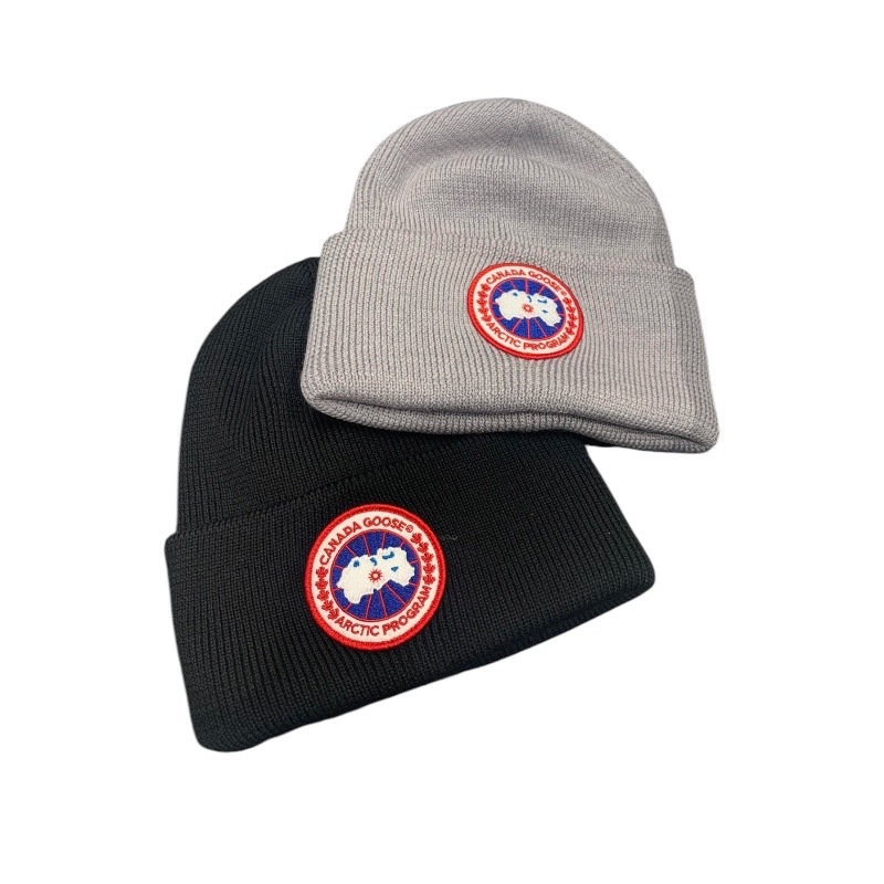 Canada Goose Arctic 男女同款羊毛針織帽 黑色/灰色 購買請告知所需色彩《當季專櫃正售★全新商品 》