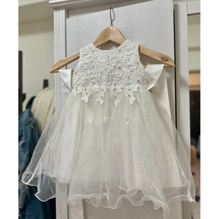 無袖蕾絲小禮服 花童服 70-80cm 婚禮穿搭 小公主風