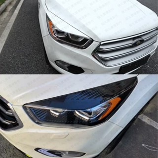 🔥17-19年 福特 KUGA MK2.5 燈眉貼 眼眉 大燈眉 大燈眉貼 大燈飾條 卡夢碳纖維 白色 黑色