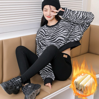 現貨 加絨內搭褲 保暖內褡褲 秋冬保暖打底褲 彈力褲 九分褲 騎行褲 收腹春秋彈力褲 打底褲 運動褲 女生褲子