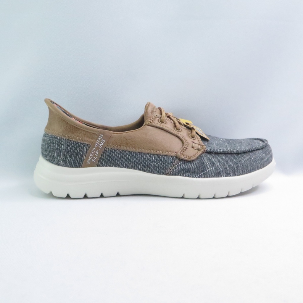 Skechers 138215BKW 女休閒鞋 ON-THE-GO FLEX 帆船鞋 黑灰棕【iSport愛運動】