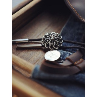 [好日] 現貨 復古波洛領帶 保羅領帶 Bolo tie 皮革編織 領帶 復古風 古著穿搭 美式復古配件