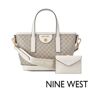 【NINE WEST】TADEO 拼接水餃包/手提包/側揹包/斜揹包-LOGO紋(129475)