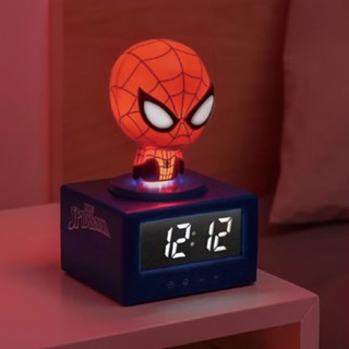 【Paladone UK】Marvel 漫威 蜘蛛人3D造型三合一鬧鐘夜燈 發光小夜燈 蜘蛛人