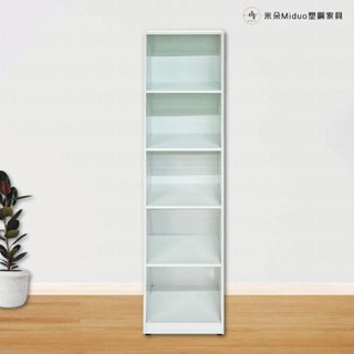 【米朵Miduo】1.3尺五層塑鋼置物櫃 塑鋼收納櫃 防水塑鋼傢俱(寬41.5*深40*高180公分)
