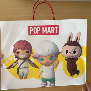 ♡POP MART 泡泡瑪特 紙袋/購物袋 Labubu Dimoo Molly 小野 SKULLPANDA