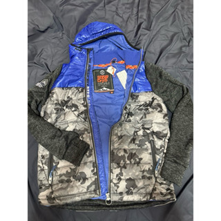 Superdry 極度乾燥 迷彩拼接羽絨保暖外套 全新 L