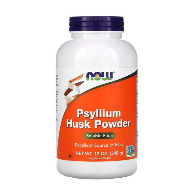 【喵喵喵】NOW 貓/狗 洋車前子殼粉 (細粉)Psyllium Husk Powder 340克 便秘 膳食纖维 化毛