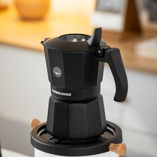 三木家 CAFEDE KONA摩卡壺雙閥意式濃縮煮咖啡壺家用便攜式戶外露營器具