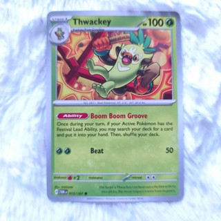 STAGE1 Thwackey common Pokémon Cards 寶可夢集換式卡牌 美版